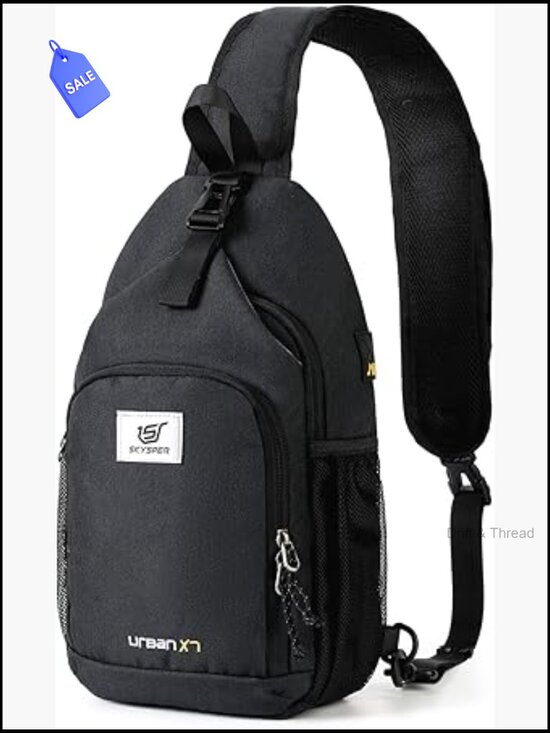 RFID Crossbody Sling Backpack Travel Hiking Daypack Water Resistant